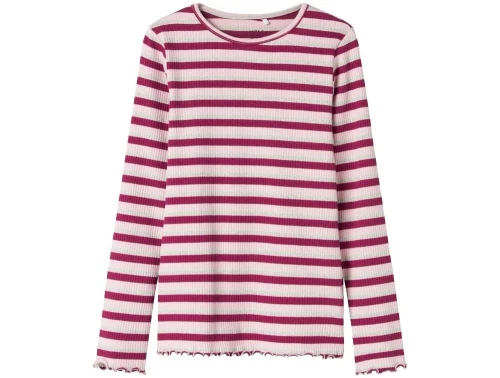 Name It boysenberry stribet glitter bluse